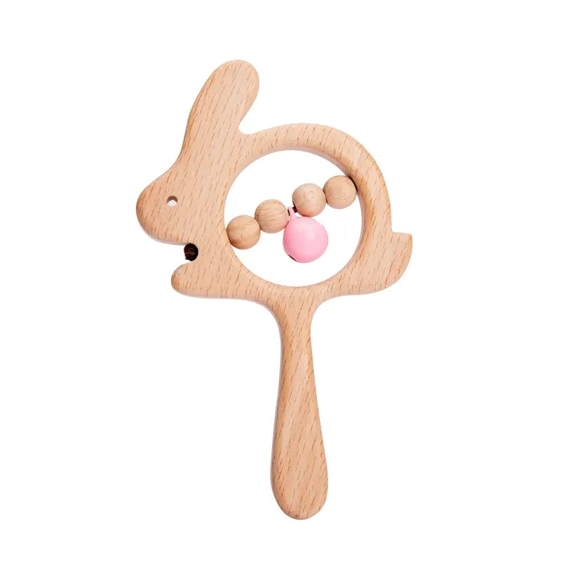 Buzzy Bee Wooden Rattle Toy