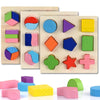 Wooden Geometric Play Shapes Puzzle