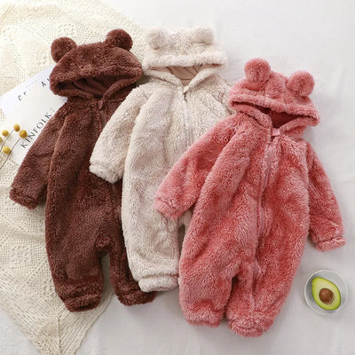 Warmth and Whimsy Bear Baby Romper